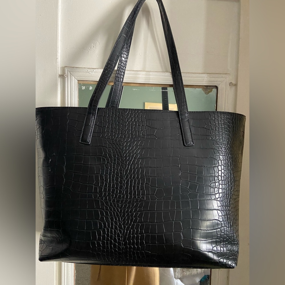 Croc leather bag